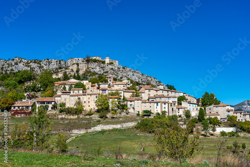 Trigance in Verdon Gorge, Gorges du Verdon in Provence, France