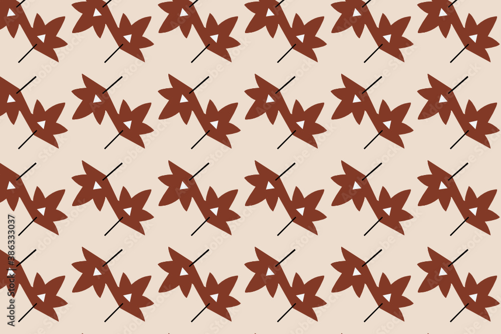 Naklejka premium fall pattern design. very suitable for your project