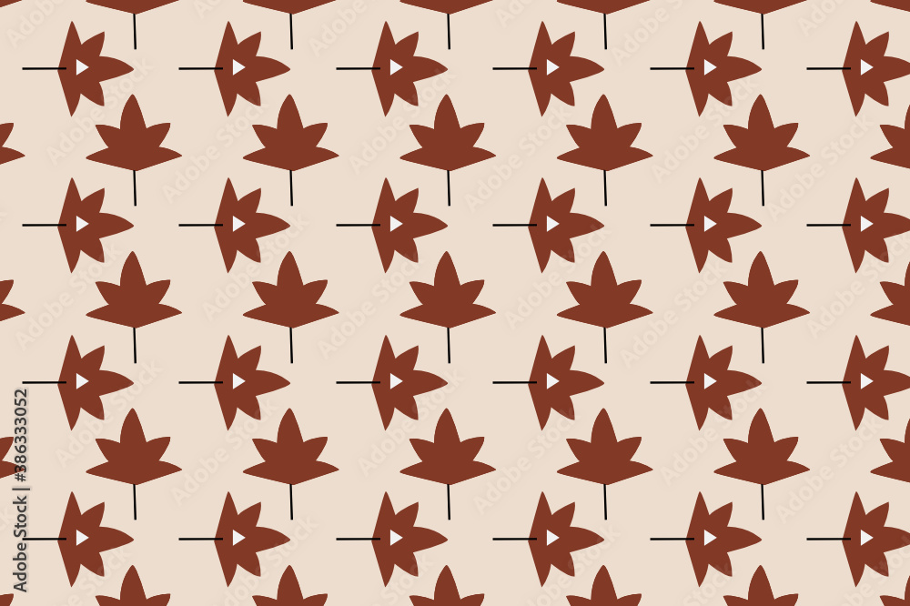 Naklejka premium fall pattern design. very suitable for your project