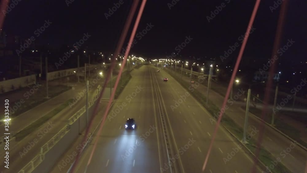 traffic on highway at night traffic on highway at night