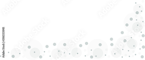 Gray vector background with a pattern of circles with different diameters. Textured template for a web splash in a modern style.