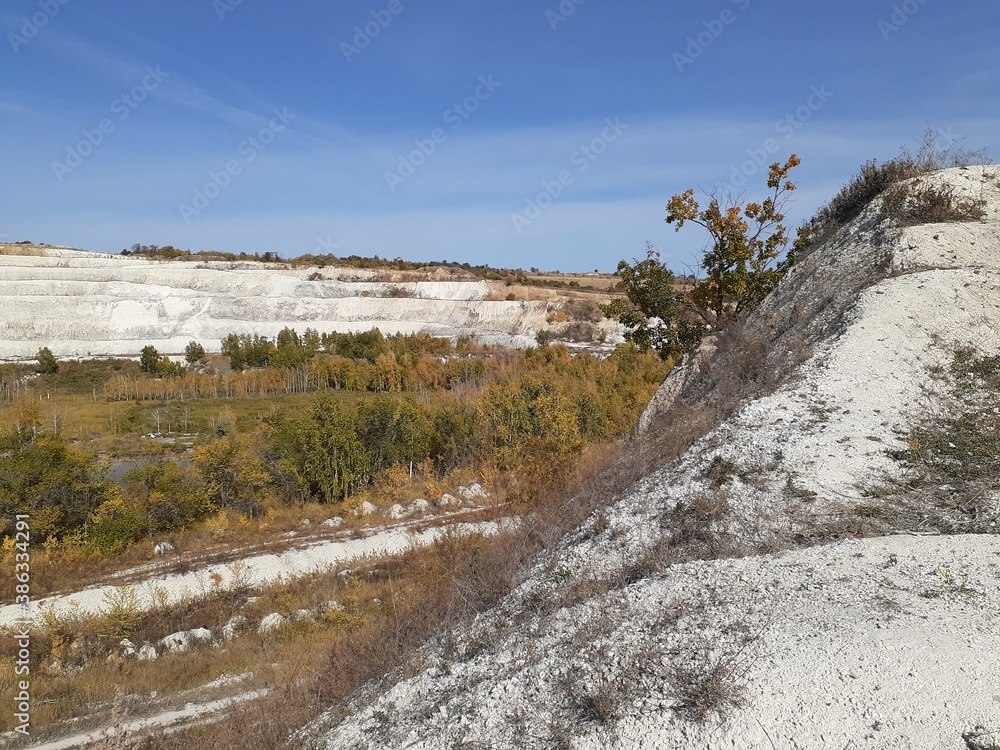 
Volsky chalk quarry, Saratov region, Russia
