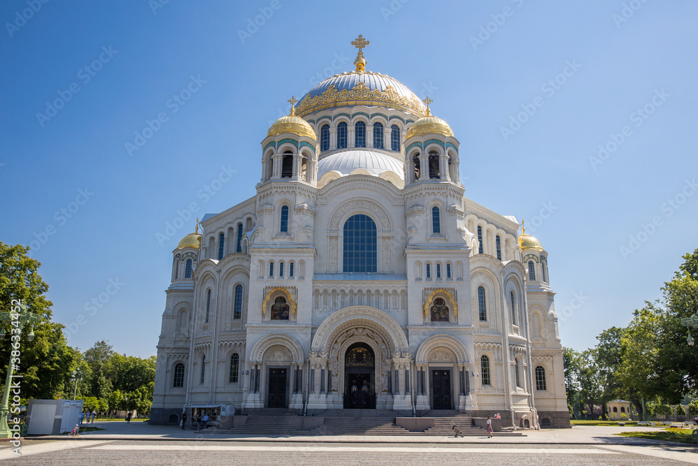 Saint Petersburg, Kronstadt, Church, Cathedral, Kronstadt sea St. Nicholas Cathedral