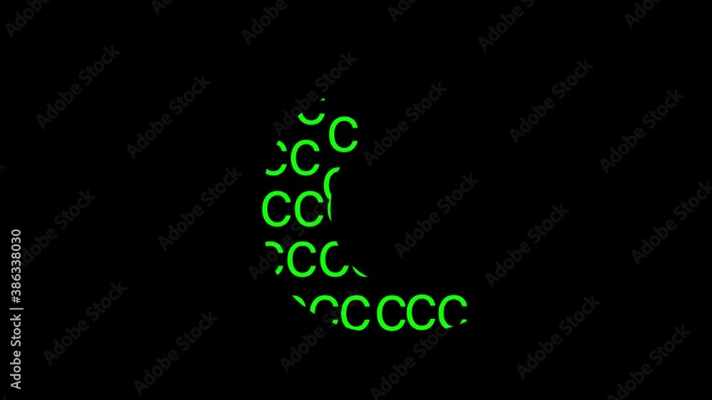 Capital Letter C Made Of Small Letters Falling Motion Graphics with alpha channel Capital Letter C Made Of Small Letters Falling Motion Graphics with alpha channel