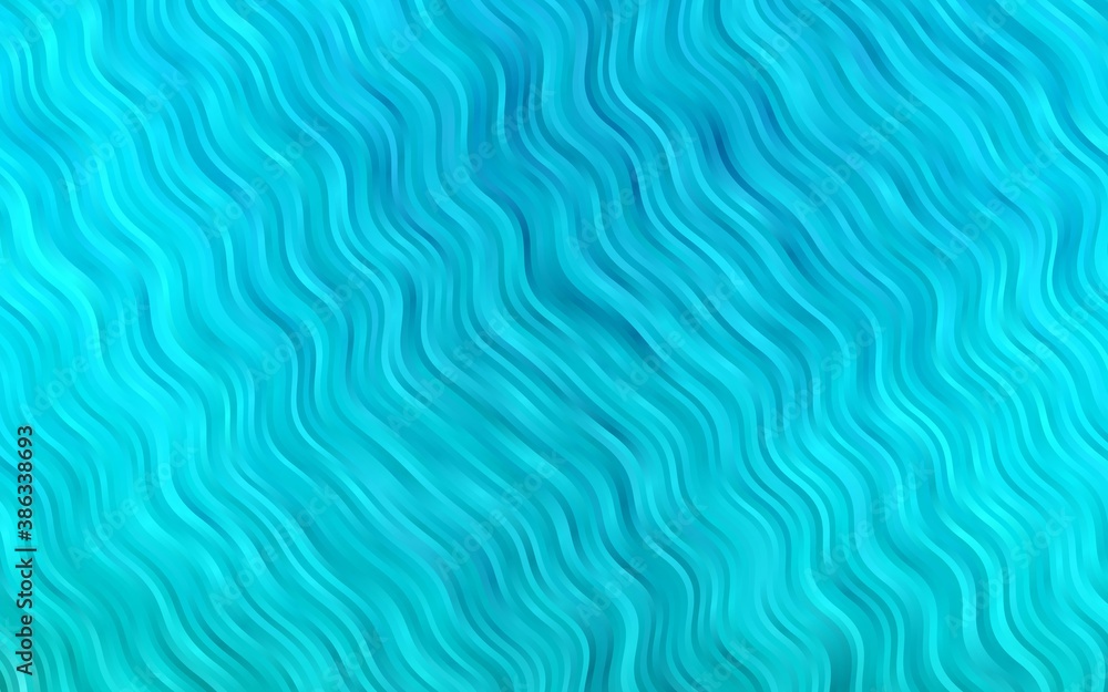 Light BLUE vector template with bent ribbons. Light BLUE vector template with bent ribbons.