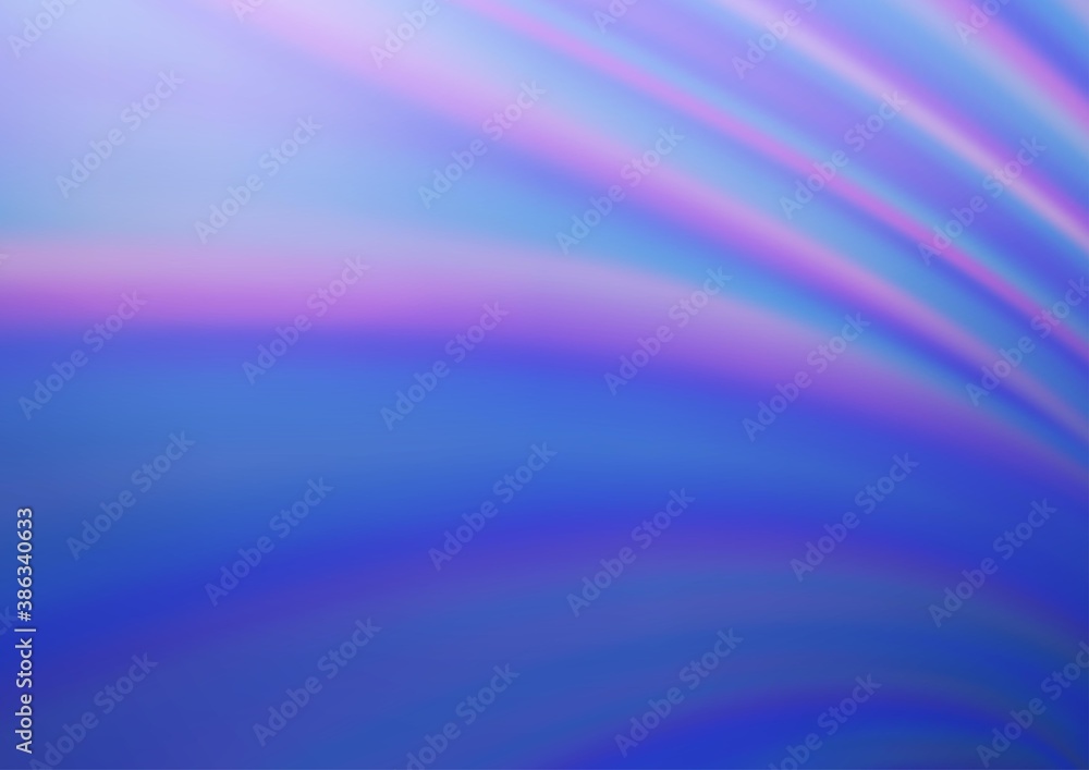 Obraz premium Light BLUE vector blurred and colored background.
