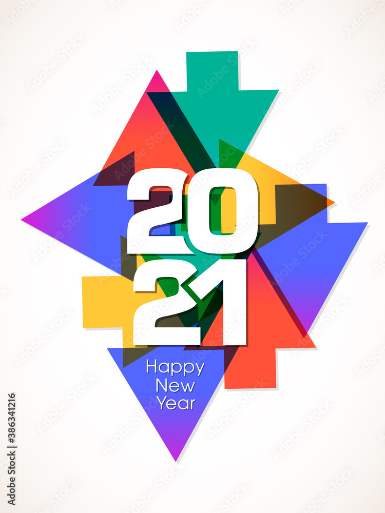 Happy new year 2021 Text Design vector. Happy new year 2021 Text Design vector.