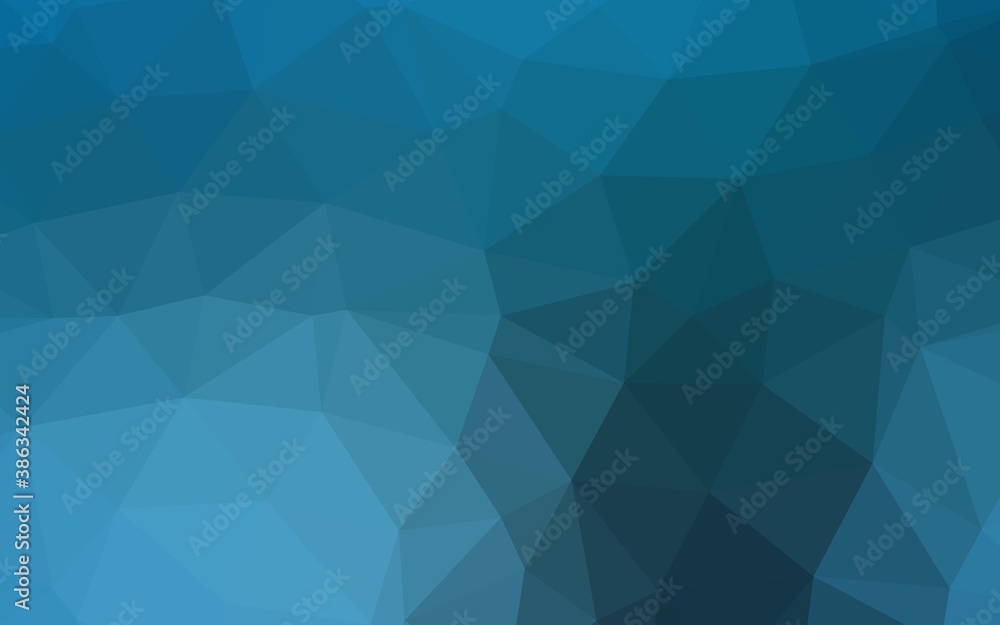 Light BLUE vector polygonal template. Light BLUE vector polygonal template.