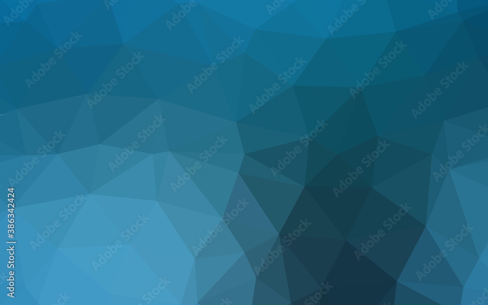 Light BLUE vector polygonal template.