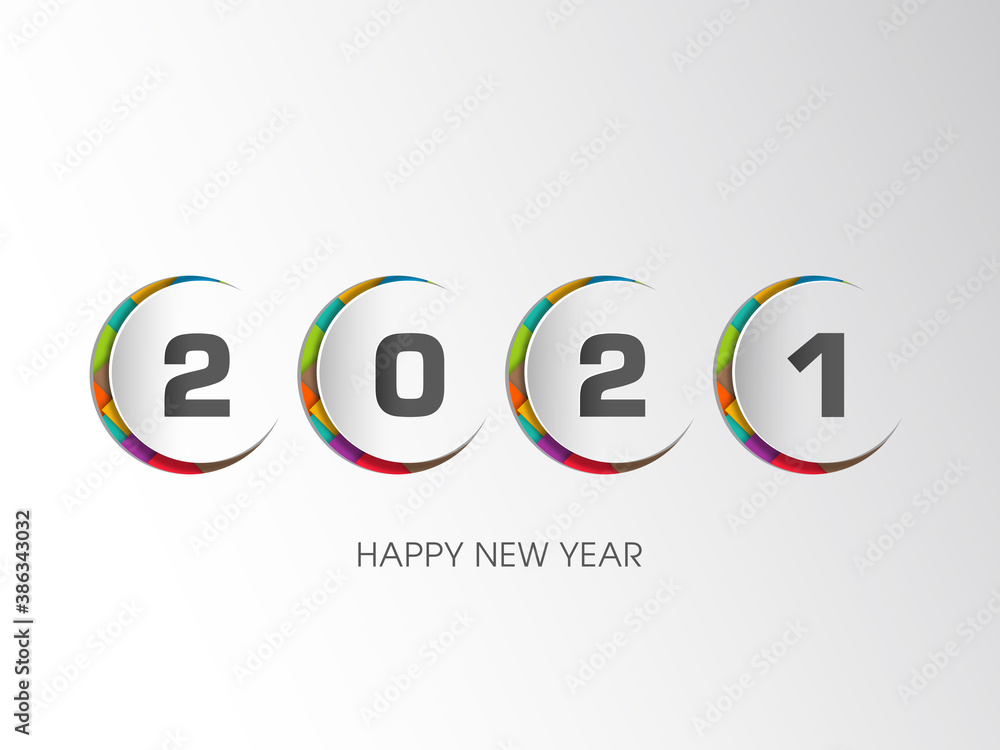 Happy new year 2021 Text Design vector. Happy new year 2021 Text Design vector.
