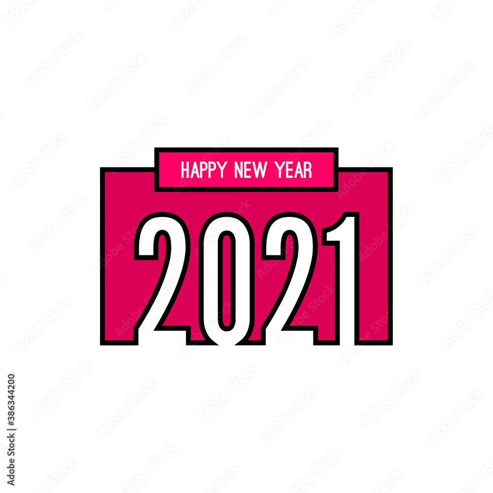 Creative happy new year 2021 design card. Vector illustration. Creative happy new year 2021 design card. Vector illustration.
