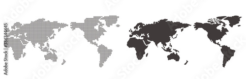 World map of dots Vector