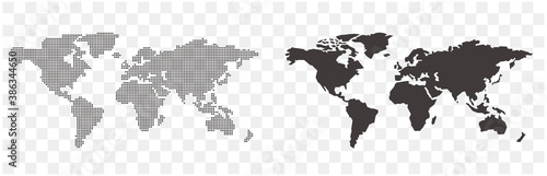 World map of dots Vector