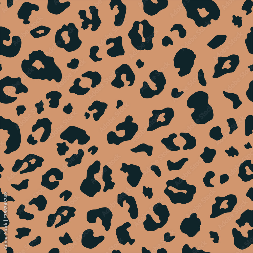 Vector Trendy leopard skin seamless pattern. Abstract wild animal cheetah spots brown texture for fashion print design, fabric, cover, wrapping paper, background, wallpaper Vector Trendy leopard skin seamless pattern. Abstract wild animal cheetah spots brown texture for fashion print design, fabric, cover, wrapping paper, background, wallpaper