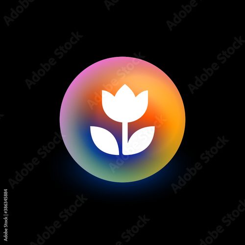 Flower - App Button