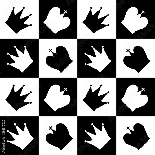 Seamless pattern with Chess...