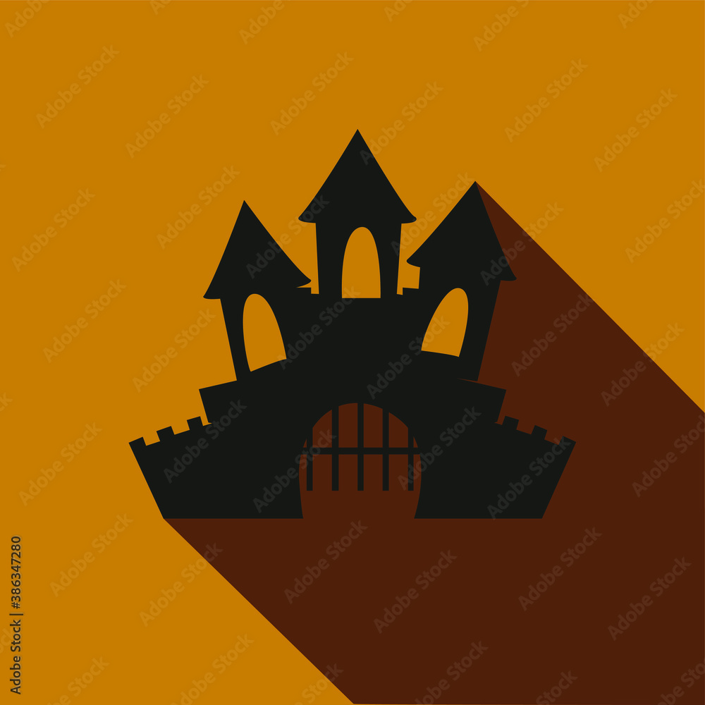 horror houses icon, vector illustration
