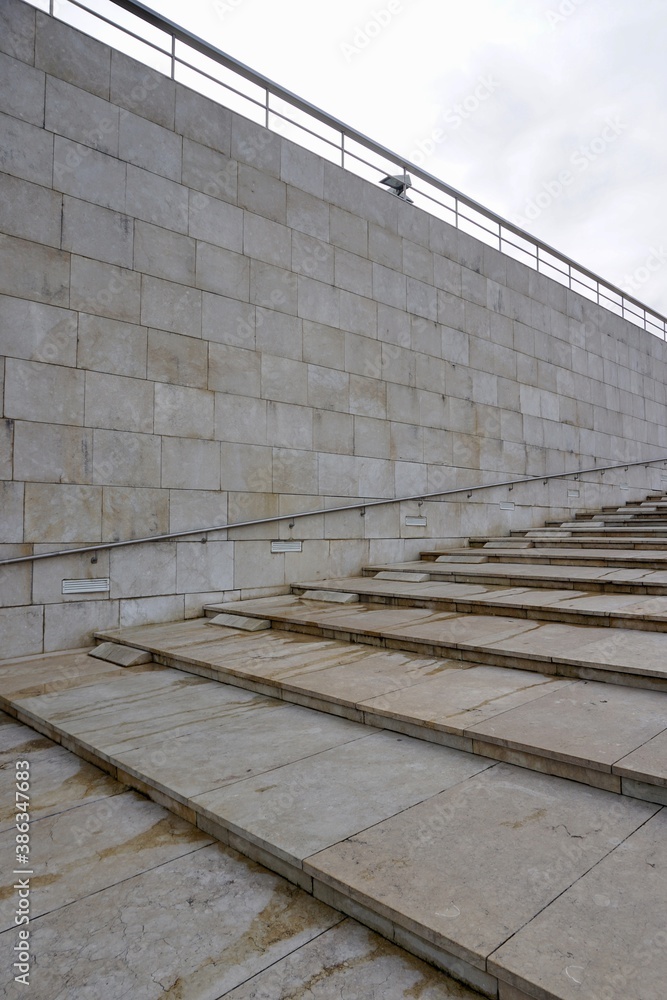 Fototapeta premium stairs architecture in Bilbao city, Spain