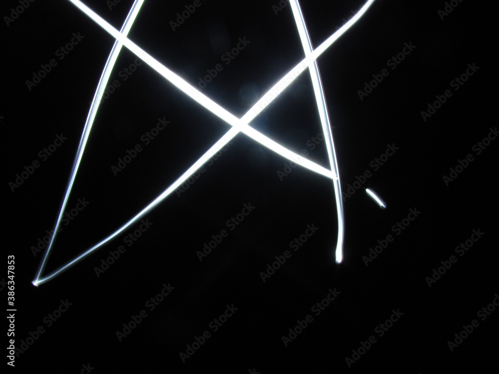 Picture of Light Streaks. Long Exposure Photography Picture of Light Streaks. Long Exposure Photography