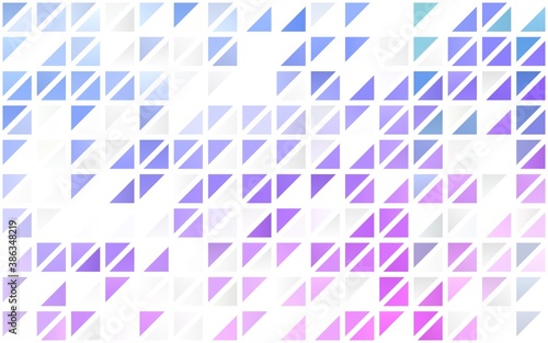 Light Pink, Blue vector seamless pattern in polygonal style.