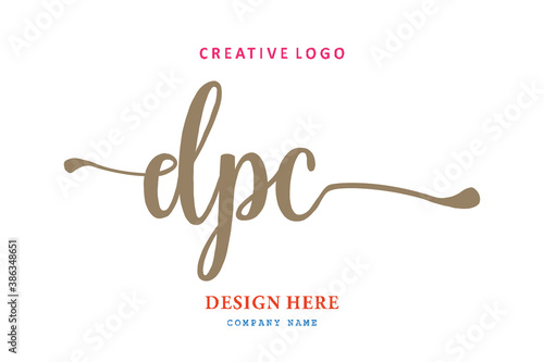 simple DPC letter composition logo easy to understand, simple and authoritative