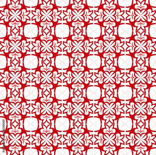 Abstract background texture in geometric ornamental style.Geometric ornamental vector pattern. Seamless design with flowers. 