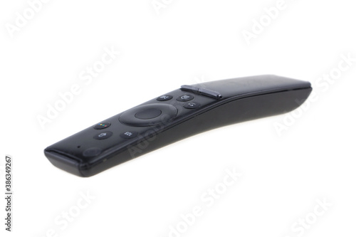 A modern TV remote control isolate on white background.