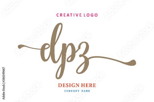 simple DPZ letter composition logo easy to understand, simple and authoritative