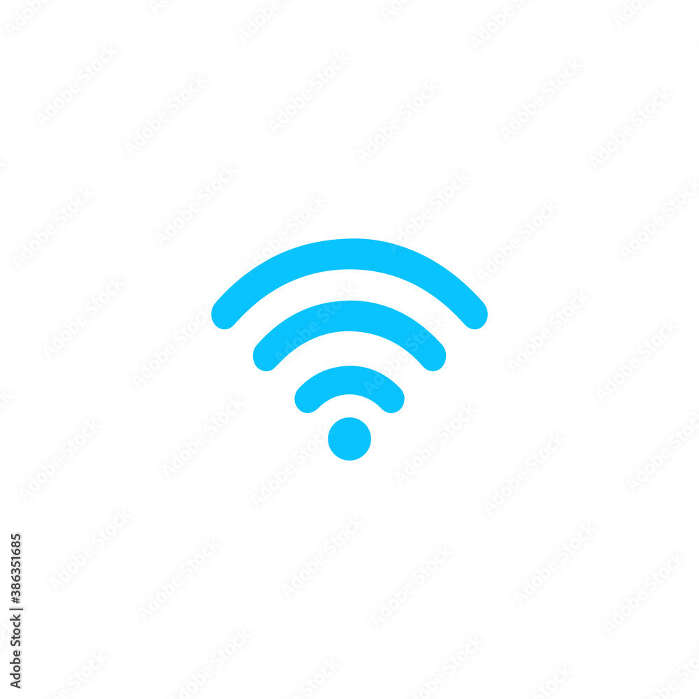 Wi-Fi icon flat. Wi-Fi icon flat.