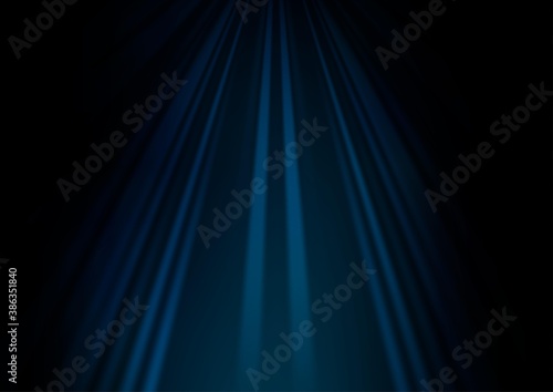 Dark BLUE vector backdrop with long lines. © Dmitry