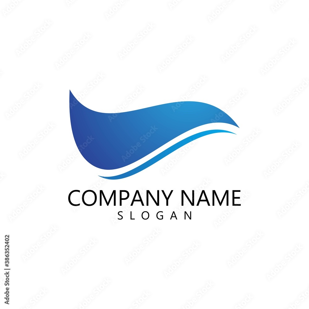 Fototapeta premium Water wave Logo