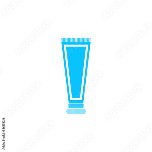 Toothpaste tube icon flat.