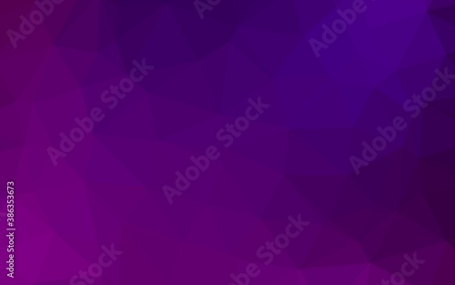 Light Purple vector polygonal template.