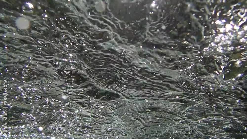 水の流れ 水中 水泡 水の流れ 水中 水泡