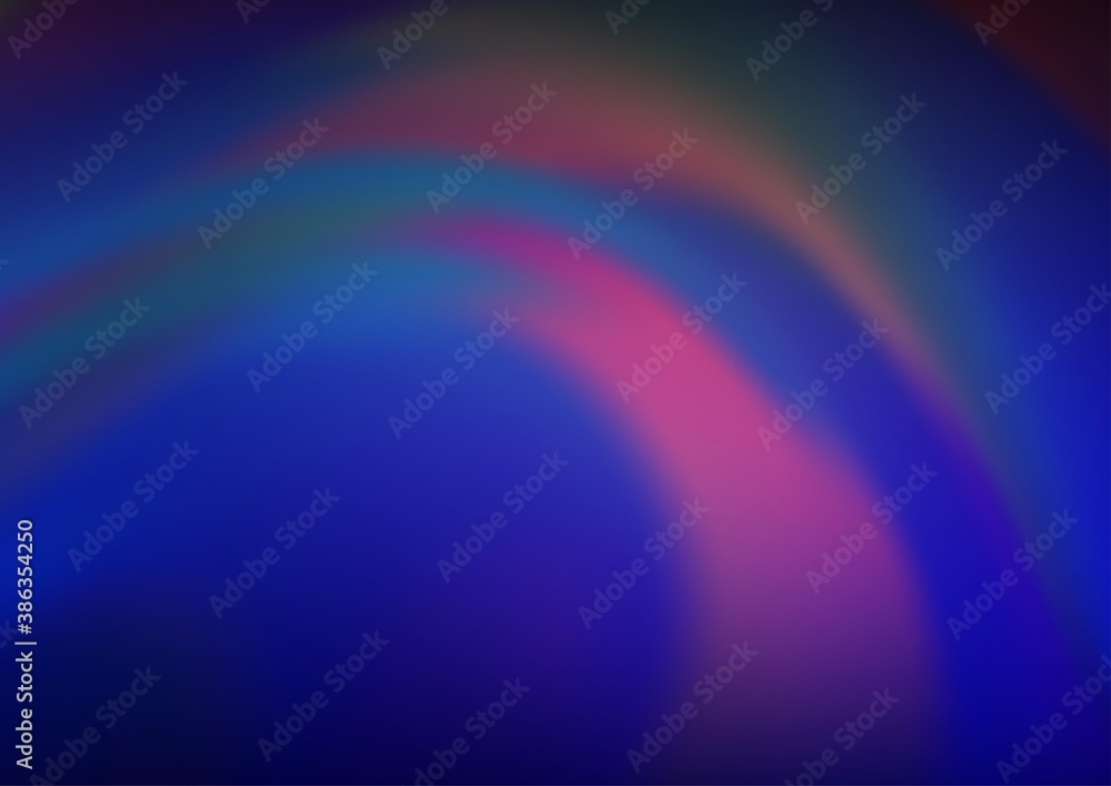 Fototapeta premium Dark Purple vector blurred bright template.