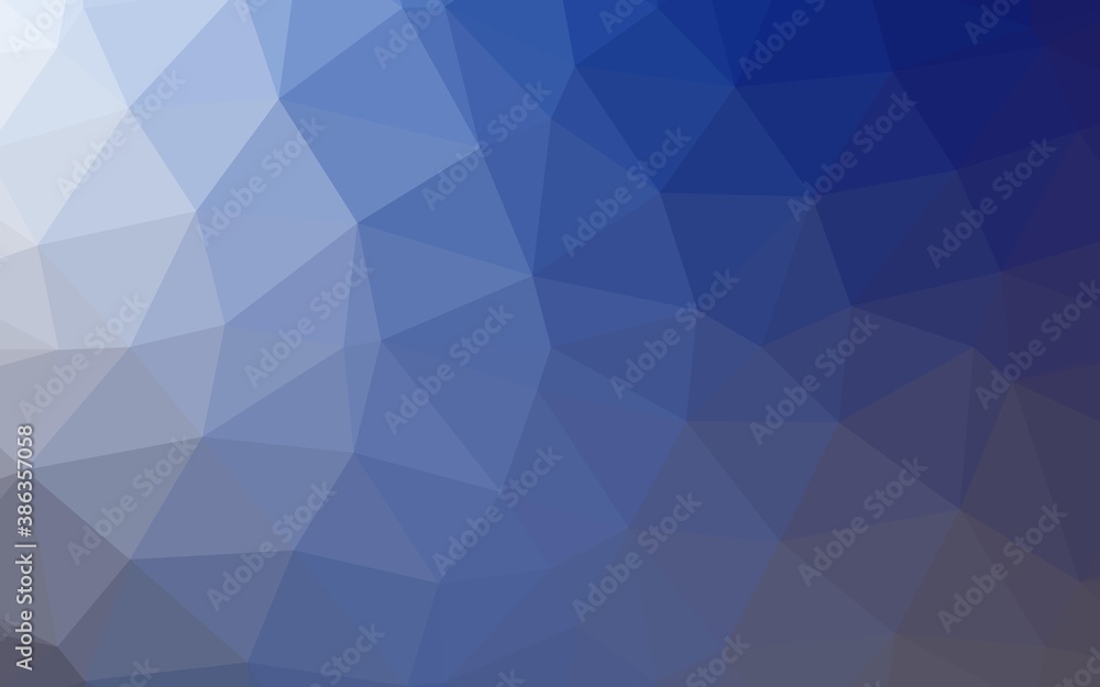 Light BLUE vector shining triangular background. Light BLUE vector shining triangular background.