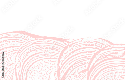 Grunge texture. Distress pink rough trace. Fetchin