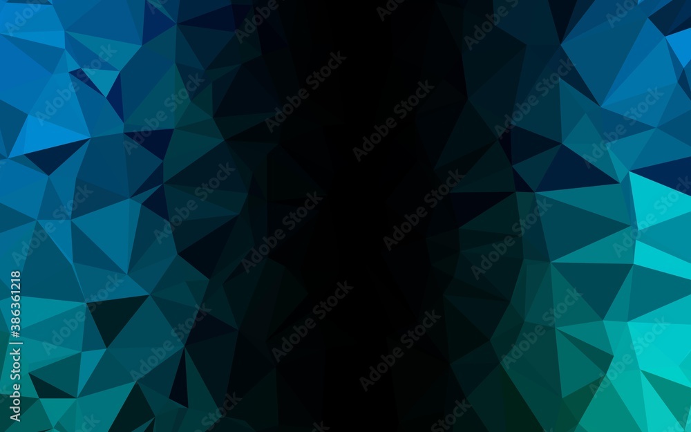 Light Blue, Green vector polygonal template. Light Blue, Green vector polygonal template.