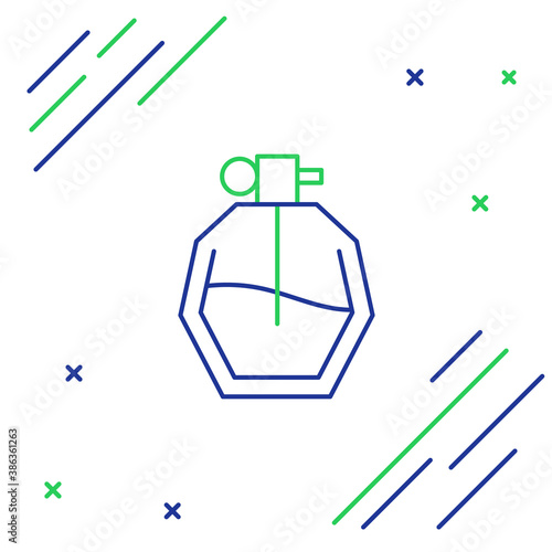 Line Perfume icon isolated on white background. Colorful outline concept. Vector.
