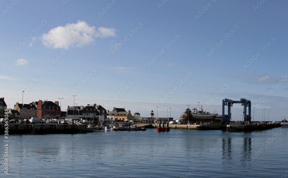 port du Guilvinec en Bretagne,Finistère sud