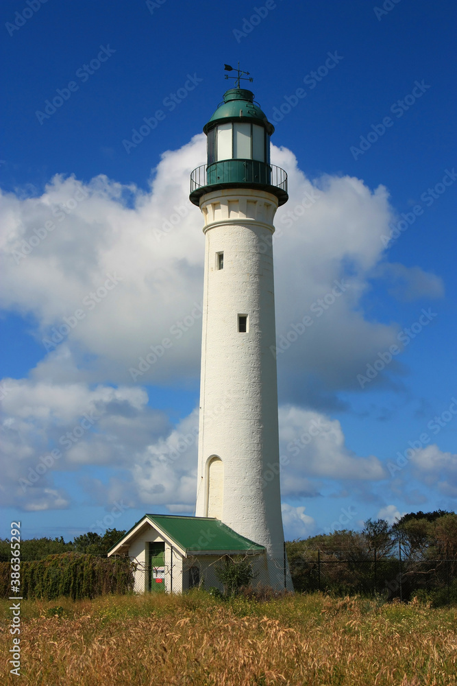 The White Lighthouse(built 1862) at Queenscliff in Victoria, Australia.