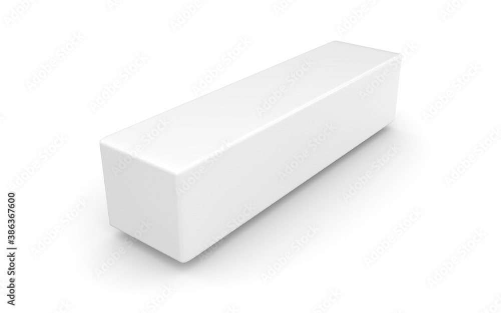 3D box on white background 3D box on white background
