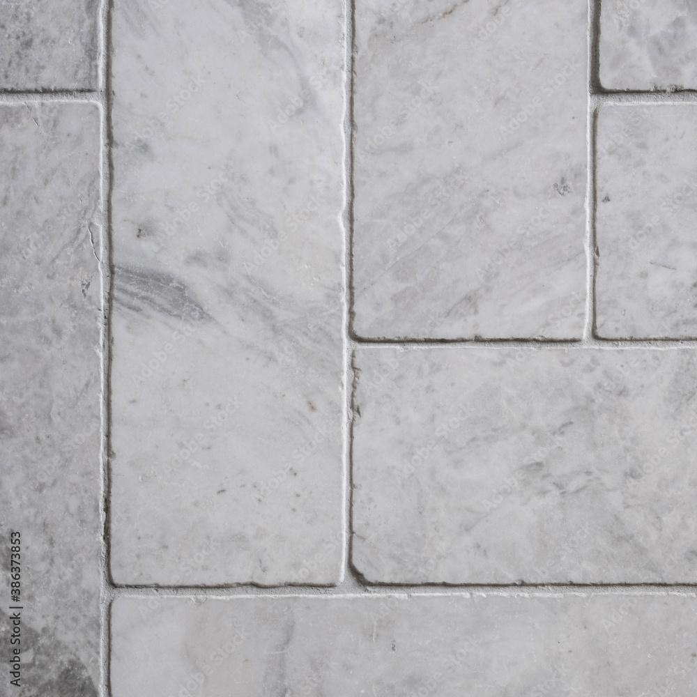 Naklejka premium Close-up on rectangle gray tiles