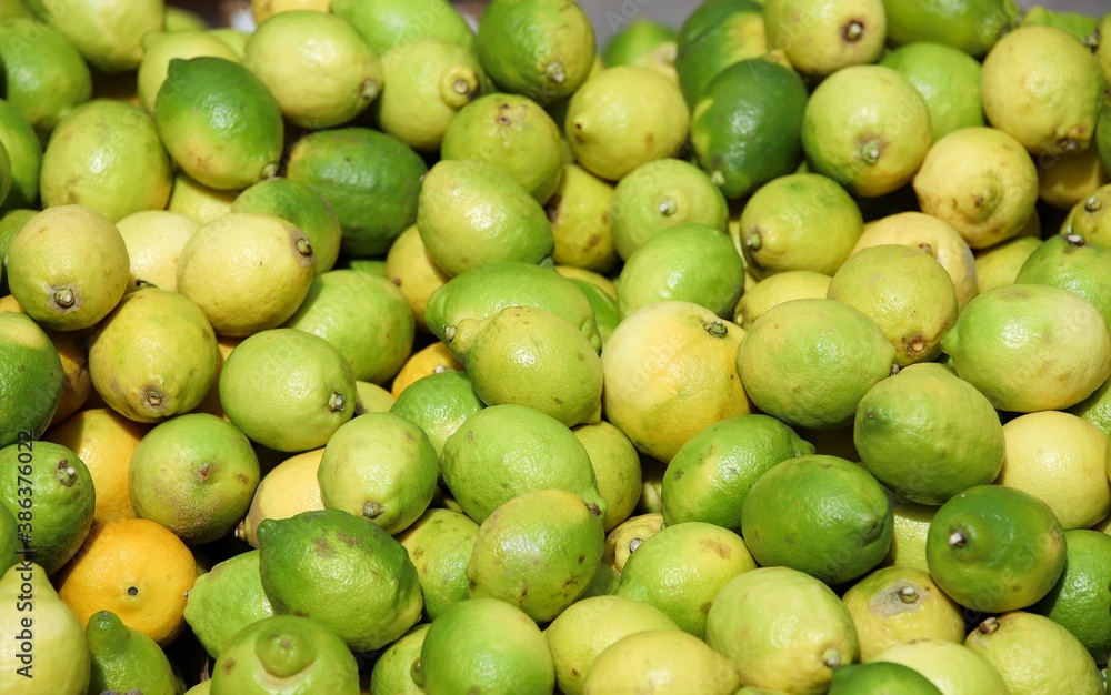 lemons -close-up of fruit and vegetables for sale at the market lemons -close-up of fruit and vegetables for sale at the market