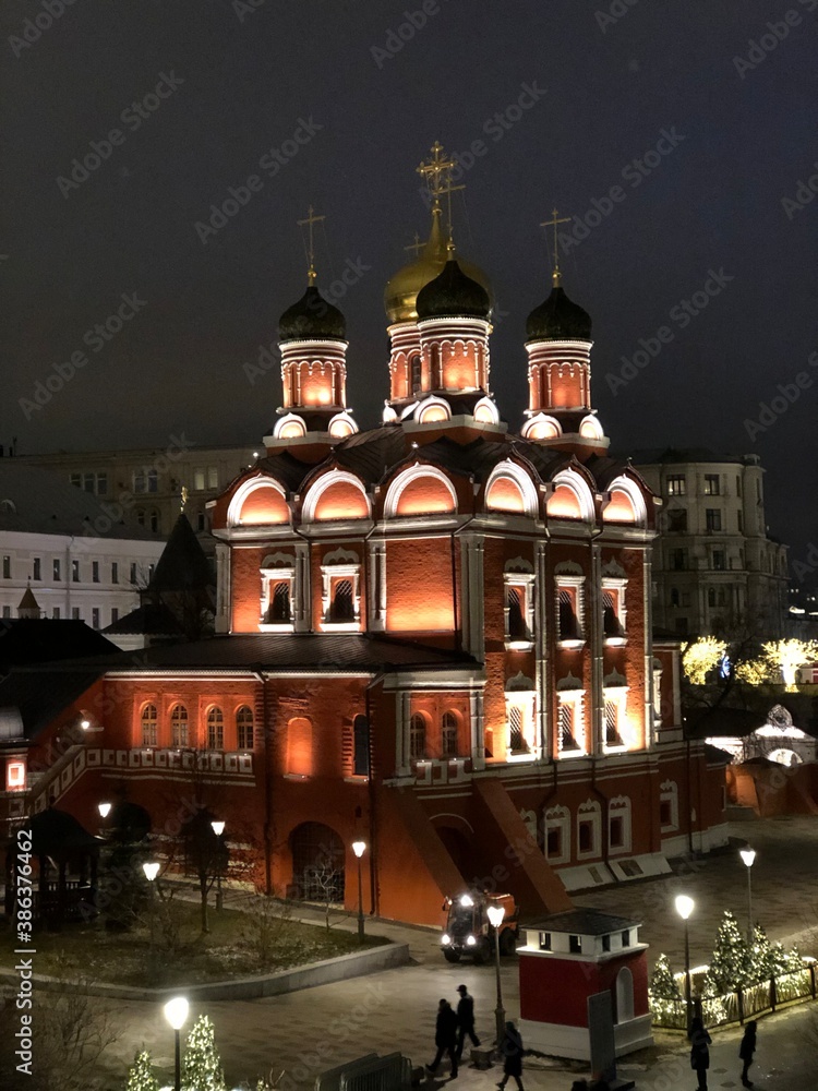 Obraz premium красная площадь, церковь