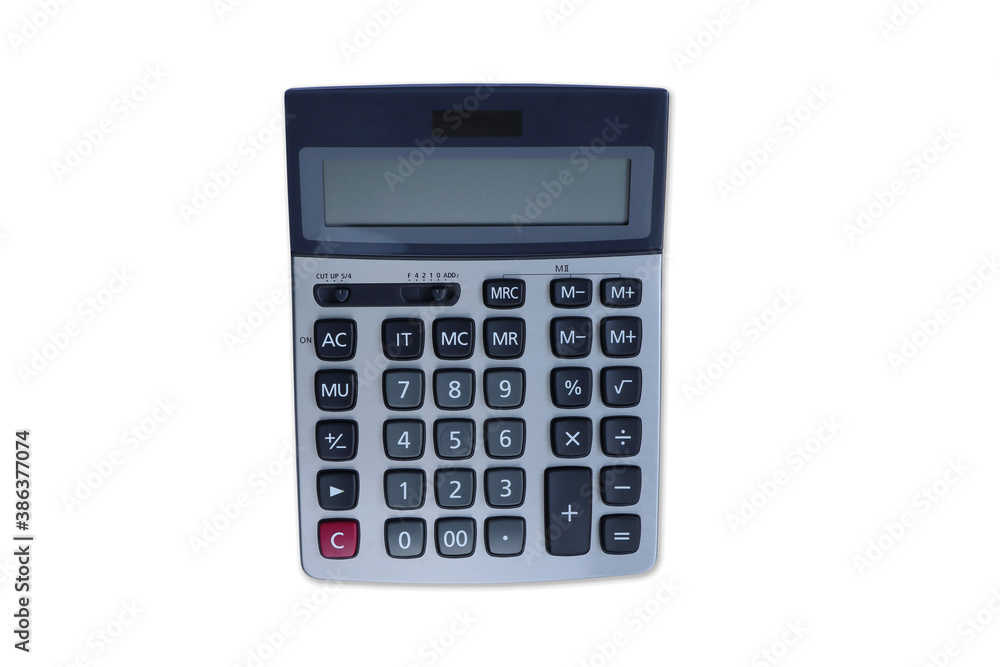 a solar power calculator isolated on white background a solar power calculator isolated on white background