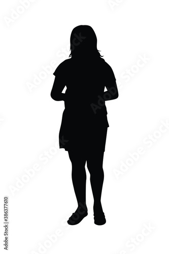 A girl silhouette vector 