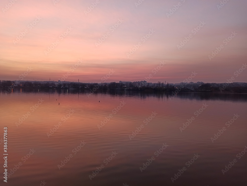 sunrise over the river sunrise over the river
