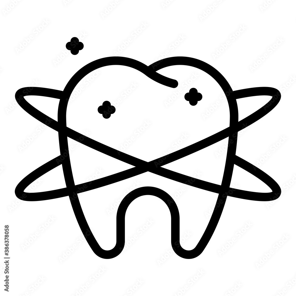 Dental health icon. Outline dental health vector icon for web design isolated on white background Dental health icon. Outline dental health vector icon for web design isolated on white background