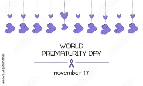 Vector illustration of World Prematurity Day.